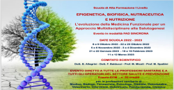  MEDICINA FUNZIONALE - EPIGENETICA, BIOFISICA, NUTRACEUTICA E NUTRIZIONE - 50 crediti ECM - 22 - 23 ottobre 2022 